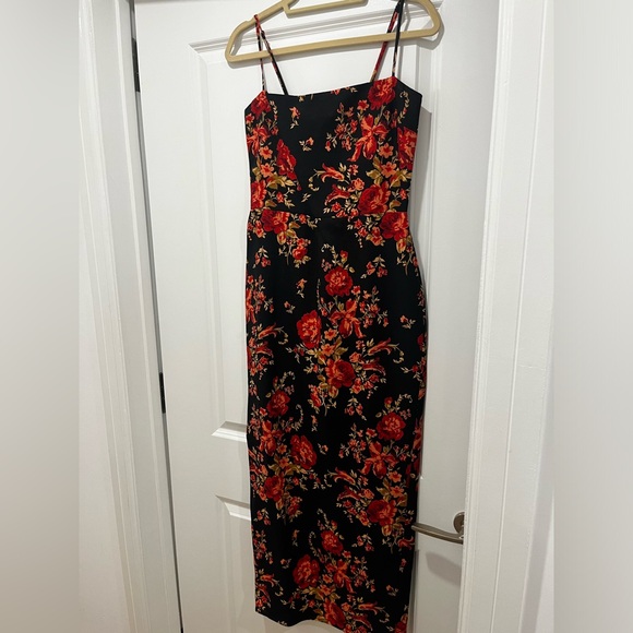 Reformation Frankie linen dress Admire print, size 8 - Picture 5 of 5